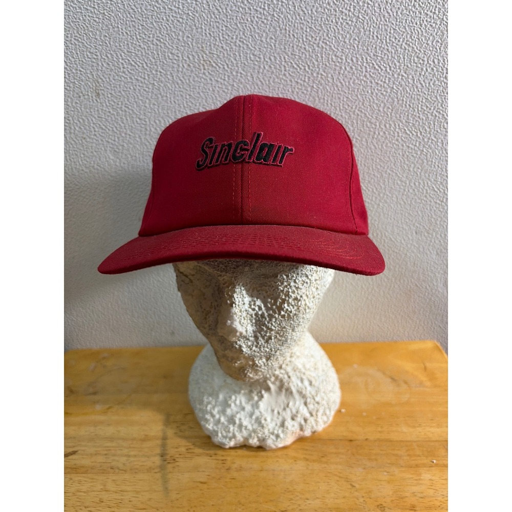 Vintage Sinclair‎ Gas Oil K-Products Snapback Hat Red Made in USA Mens Cap